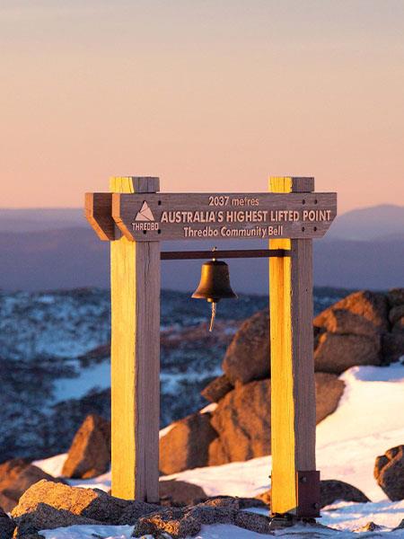 Australia's highest lifted point in Thredbo